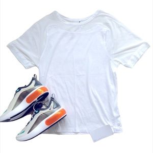 NWT Fabletics cotton and mesh oversized jersey tee